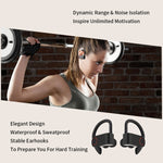 JHO-A9 TWS Auricolare Bluetooth wireless con orecchio sospeso con ricarica + custodia con cerniera integrata, supporto controllo vocale, JHO-A9
