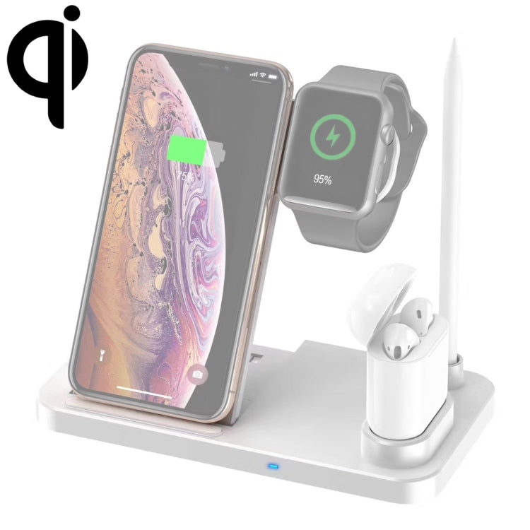 Caricabatterie wireless verticale W30 QI per telefoni cellulari, Apple Watch, AirPods e Apple Pencil, con supporto per telefono regolabile, W30