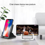 Caricabatterie Wireless Verticale 10W per smartphone compatibili
