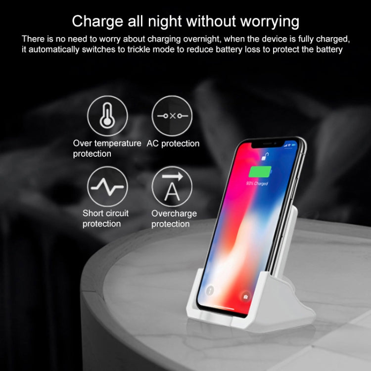 Supporto per caricabatterie rapido wireless verticale per telefono cellulare A918 da 10 W
