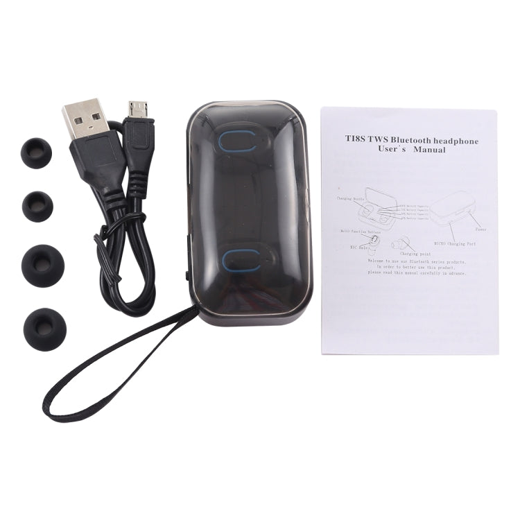 Auricolari Bluetooth TI8S TWS con custodia di ricarica