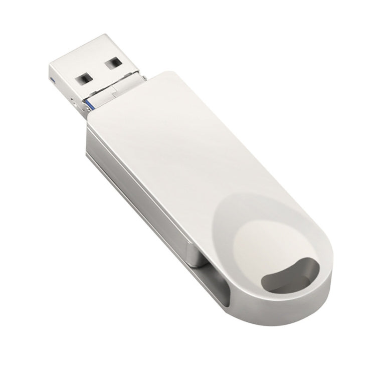 S29 Disco flash Twister in metallo 3 in 1 da 16 GB Micro USB + USB + 8 pin, 16GB
