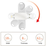 S29 Disco flash Twister in metallo 3 in 1 da 16 GB Micro USB + USB + 8 pin, 16GB