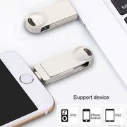 S29 Disco flash Twister in metallo 3 in 1 da 128 GB Micro USB + USB + 8 pin, 128GB