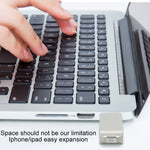 S31 3 in 1 Micro USB 2.0 da 8 GB + USB-C / Type-C + Disco Flash Twister in metallo con interfaccia a 8 pin, 8GB