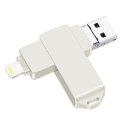 S31 3 in 1 Micro USB 2.0 da 128 GB + USB-C / Type-C + Disco Flash Twister in metallo con interfaccia a 8 pin, 128GB