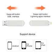 S31 3 in 1 Micro USB 2.0 da 128 GB + USB-C / Type-C + Disco Flash Twister in metallo con interfaccia a 8 pin, 128GB