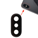Cornice fotocamera posteriore con copriobiettivo per iPhone XS/XS