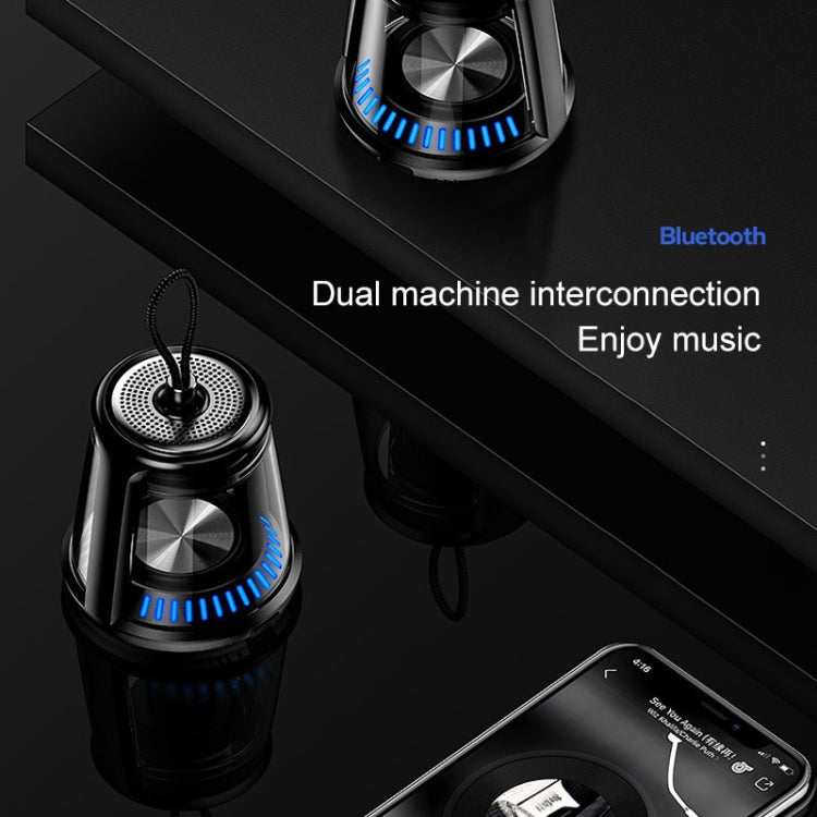 Piccolo altoparlante Bluetooth impermeabile JUSTNEED TWS, microfono ad alta definizione integrato, supporto per chiamate in vivavoce