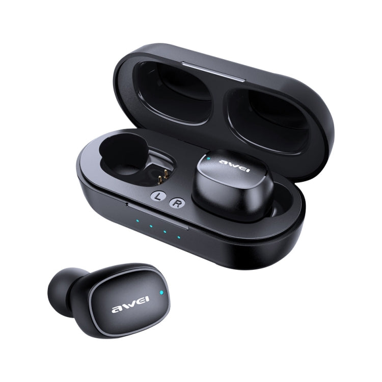 Awei T13 TWS Bluetooth V5.0 Ture Auricolare sportivo wireless con custodia di ricarica