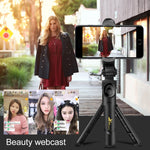 Treppiede Bluetooth con asta estensibile per smartphone 68 cm