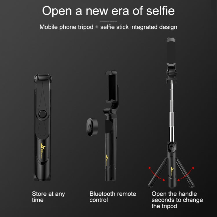 Treppiede Bluetooth con asta estensibile per smartphone 68 cm