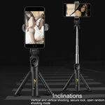 Treppiede Bluetooth con asta estensibile per smartphone 68 cm