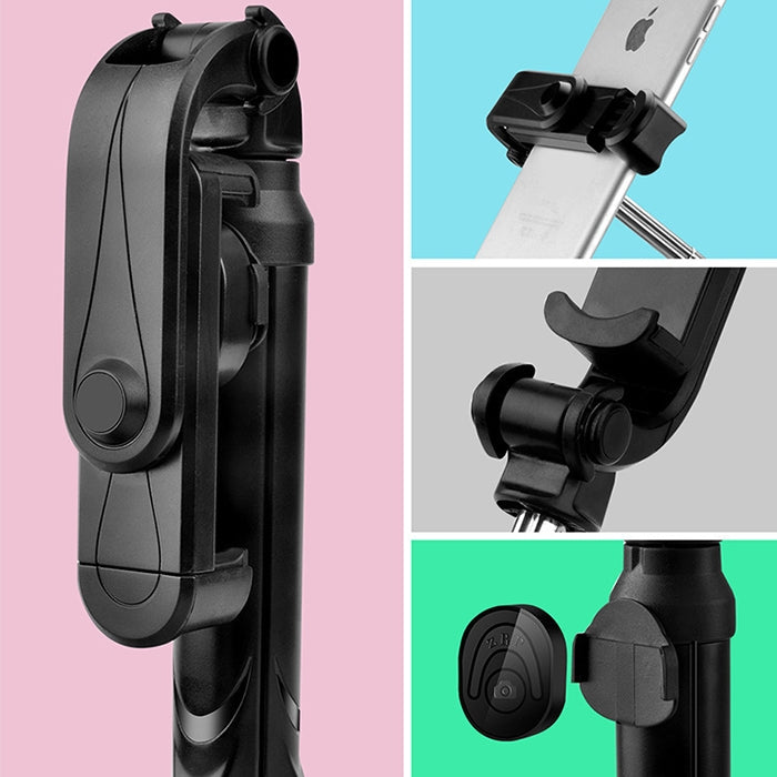 Treppiede con asta e autoscatto Bluetooth per smartphone