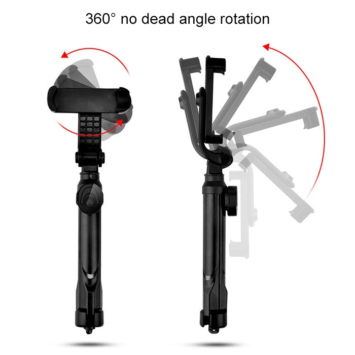 XT10 Multifunctional Mobile Live Broadcast Bluetooth Self-timer Rod Tripod