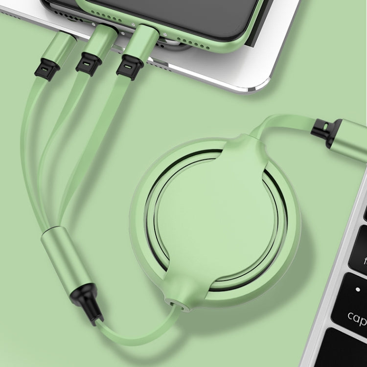 Cavo ricarica retrattile 3 in 1 USB silicone 3,5A