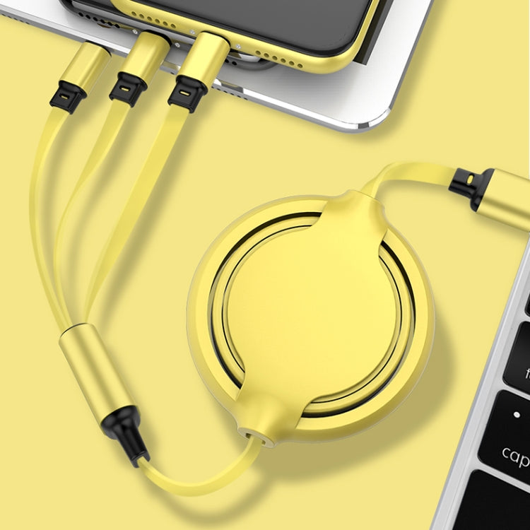 Cavo ricarica retrattile 3 in 1 USB silicone 3,5A