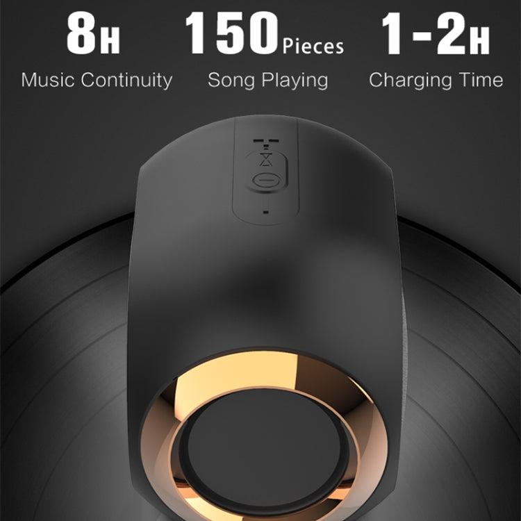 Altoparlante Bluetooth wireless per bassi impermeabile da esterno X6 TWS 5W, supporto vivavoce / USB / AUX / scheda TF