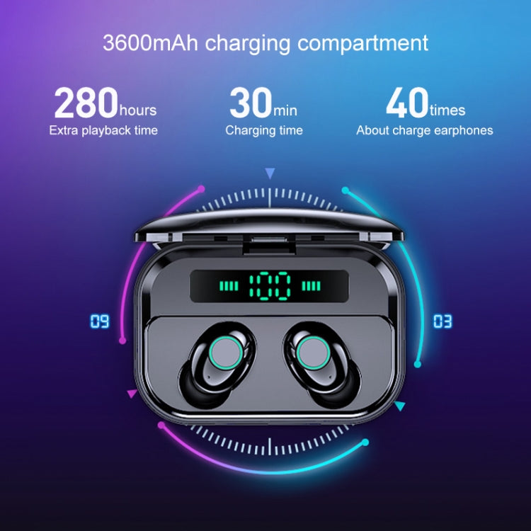Auricolare Bluetooth M7 TWS V5.0 con custodia