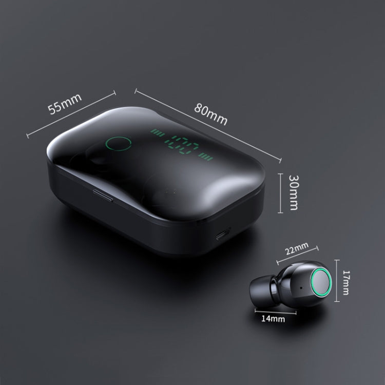 Auricolare Bluetooth M7 TWS V5.0 con custodia