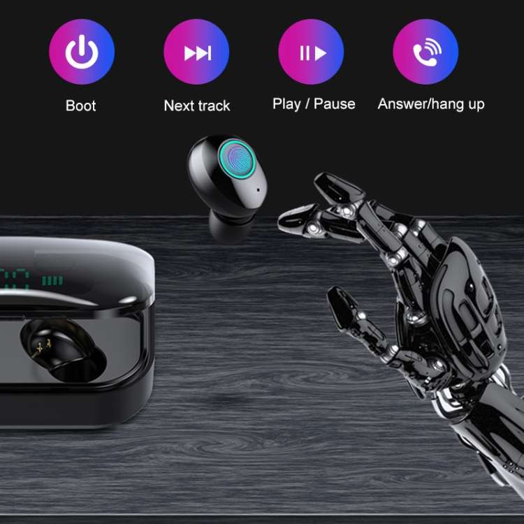Auricolare Bluetooth M7 TWS V5.0 con custodia di ricarica