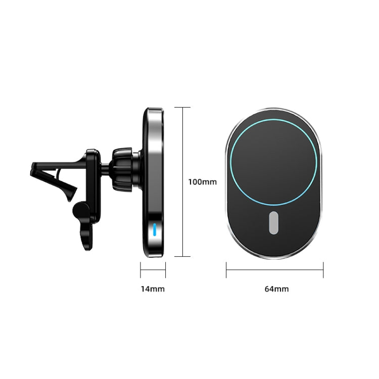 JJT-968 Caricatore wireless con staffa per presa d'aria magnetica per auto con uscita massima 15 W, JJT-968