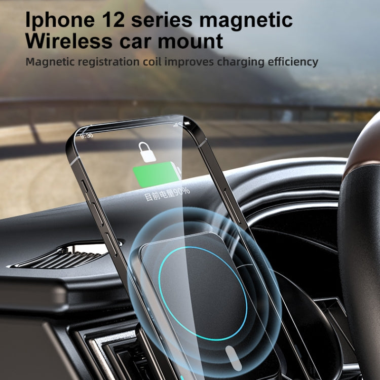JJT-969 Caricatore wireless con staffa per presa d'aria magnetica per auto con uscita massima 15 W, JJT-969