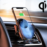 Caricabatterie wireless con staffa per presa d'aria per auto con sensore a infrarossi con uscita massima K10 da 15 W, K10