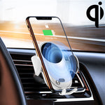 Caricabatterie wireless con staffa per presa d'aria per auto con sensore a infrarossi con uscita massima K10 da 15 W, K10