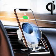 Caricabatterie wireless con staffa per presa d'aria per auto con sensore a infrarossi con uscita massima K10 da 15 W, K10