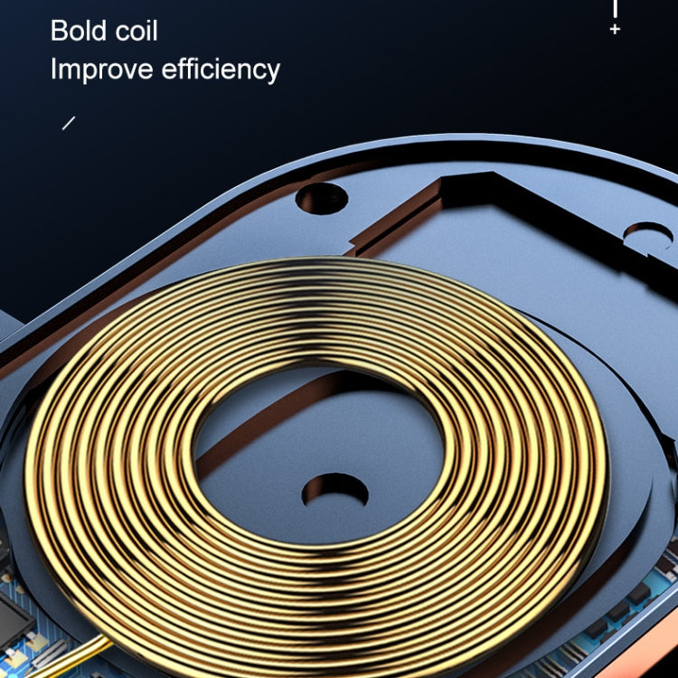 Caricabatterie wireless con staffa per presa d'aria per auto con sensore a infrarossi con uscita massima K10 da 15 W, K10