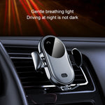 Caricabatterie wireless con staffa per presa d'aria per auto con sensore a infrarossi con uscita massima K10 da 15 W, K10