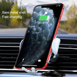 Caricabatterie wireless con staffa per presa d'aria per auto con sensore a infrarossi con uscita massima K10 da 15 W, K10