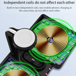 Caricabatterie wireless Qi 4 in 1 da 10 W