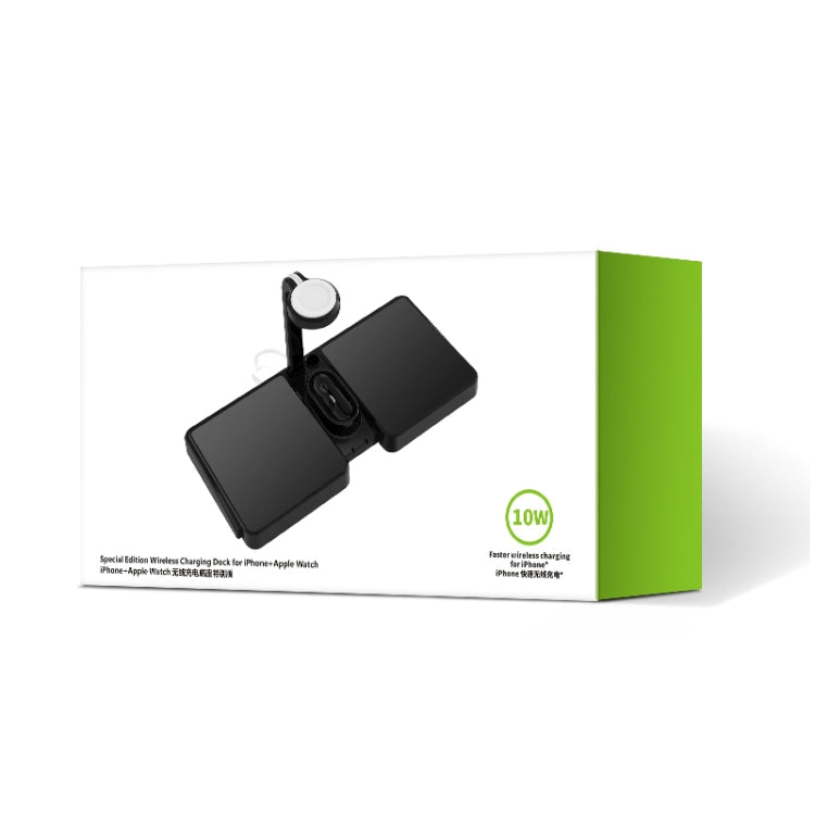 K04 Caricabatterie wireless standard Qi 4 in 1 da 10 W per telefoni cellulari, iWatch e AirPods
