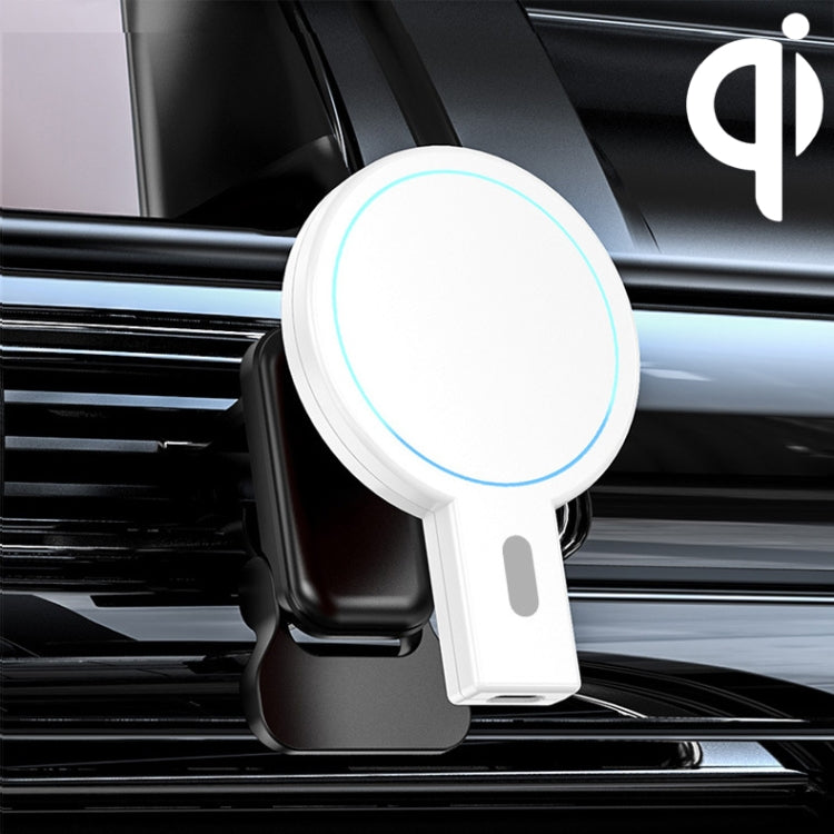 Caricabatterie wireless con staffa per presa d'aria magnetica per auto con uscita massima K07 da 15 W, K07