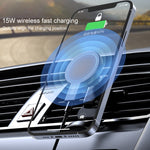 Caricabatterie wireless con staffa per presa d'aria magnetica per auto con uscita massima K07 da 15 W, K07