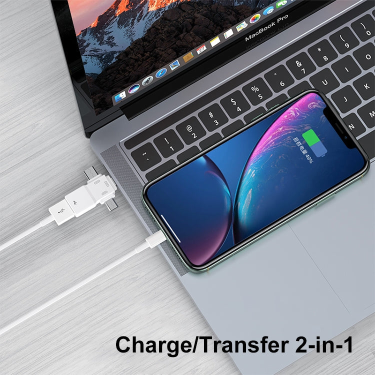 Adattatore USB 2.0 a 8 pin + USB-C/Tipo-C + Micro USB OTG