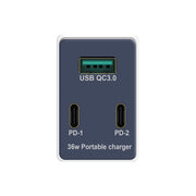 WLX-X3 Caricatore USB Pieghevole 36W