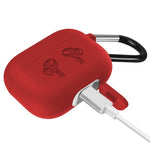 Custodia in silicone per AirPods Pro con fibbia antigoccia