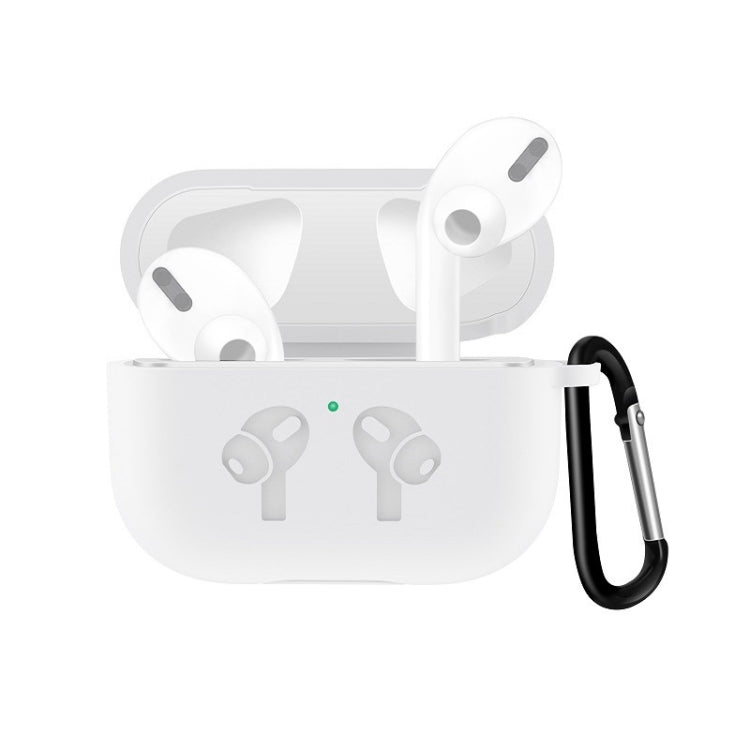 Per AirPods Pro Custodia protettiva per auricolari in silicone Flip Cover con fibbia antigoccia, Black, Baby Blue, Coffee, White, Dark Blue, Yellow, Pink, Green, Grey, Light Pink, Watermelon Red, Light Purple, Purple, Red