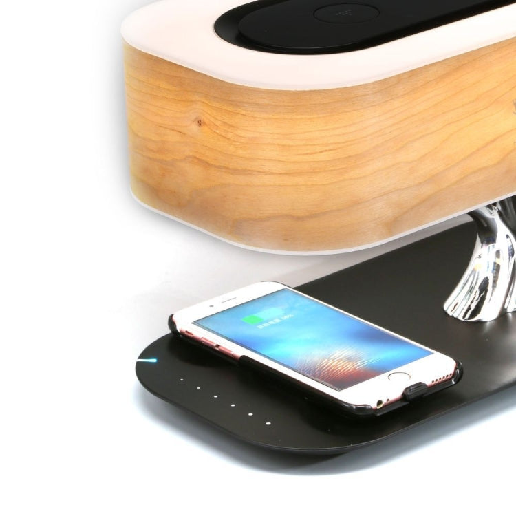 Lampada da tavolo con altoparlante Bluetooth Tree Light, caricabatterie wireless per telefono, presa europea, EU Plug