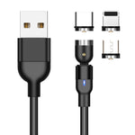 Cavo ricarica magnetico 3 in 1 2m USB-C e 8 pin