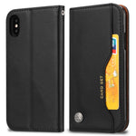 Custodia in pelle per iPhone X e XS con supporto