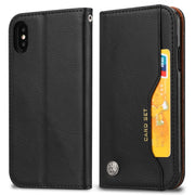 Custodia in pelle per iPhone X/XS con supporto