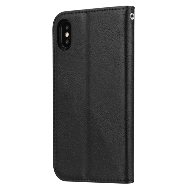 Custodia in pelle per iPhone X e XS con supporto