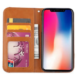 Custodia in pelle per iPhone X e XS con supporto