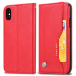 Custodia in pelle per iPhone X e XS con supporto