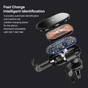 Staffa per presa d'aria di ricarica wireless per auto ROCK W31, W31
