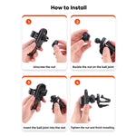 Staffa per presa d'aria di ricarica wireless per auto ROCK W31, W31